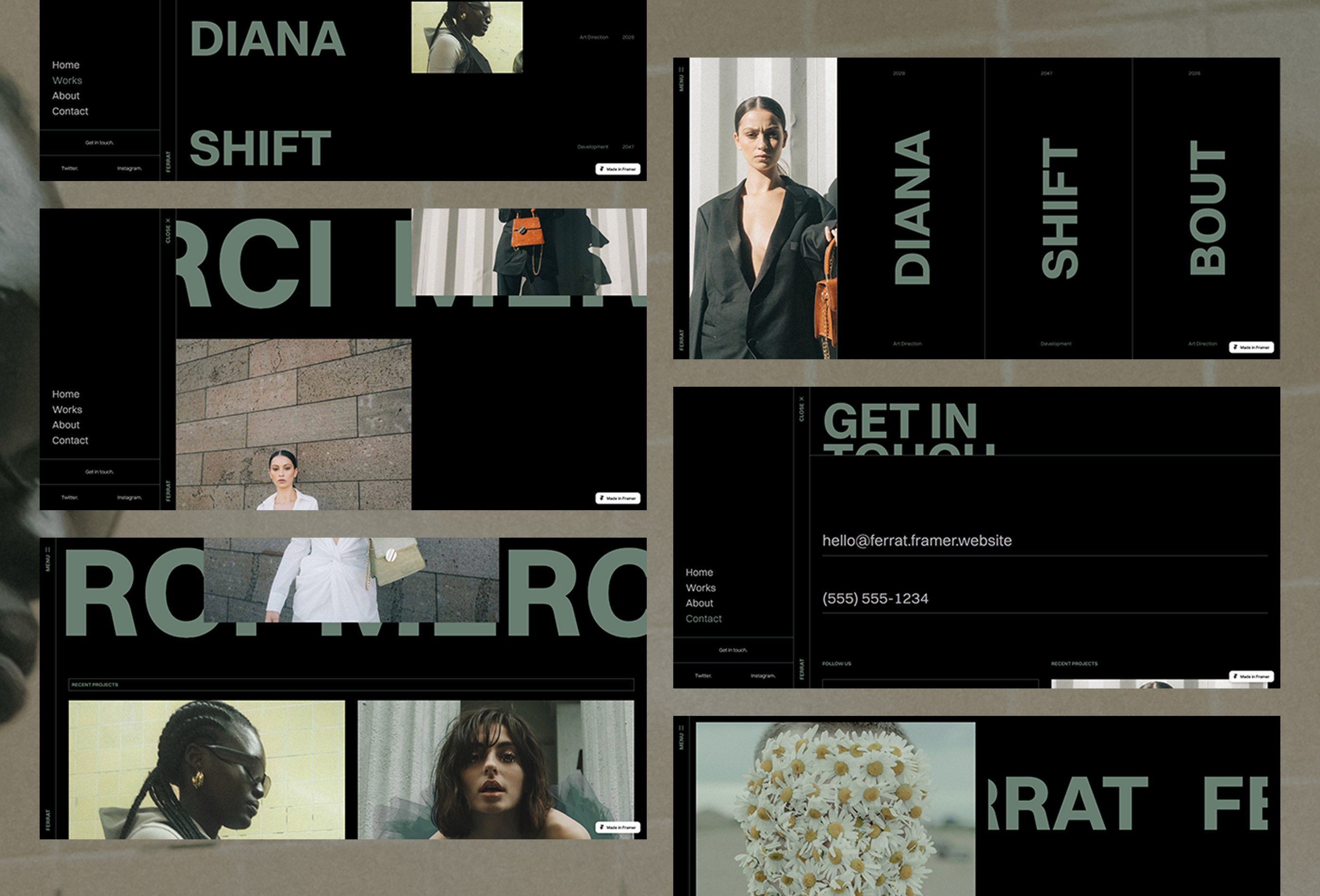 Screenshot 3 for TheWoo, a Framer Marketplace template by Leandro M.