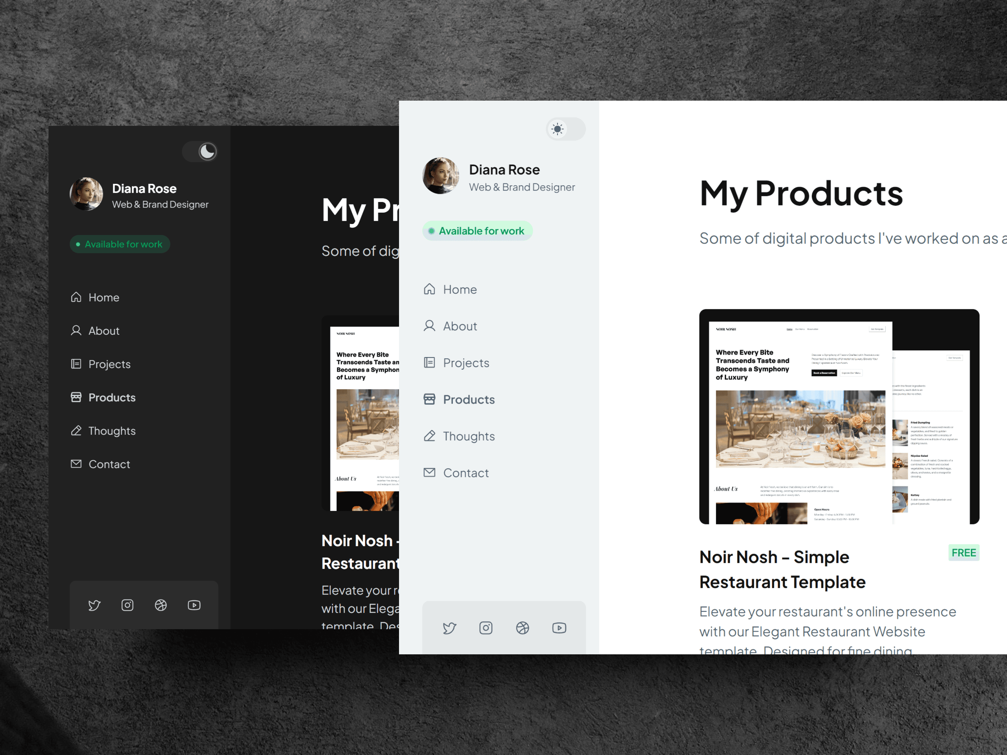 Screenshot 2 for BoardaFolio, a Framer Marketplace template by Anisa Oktariani.