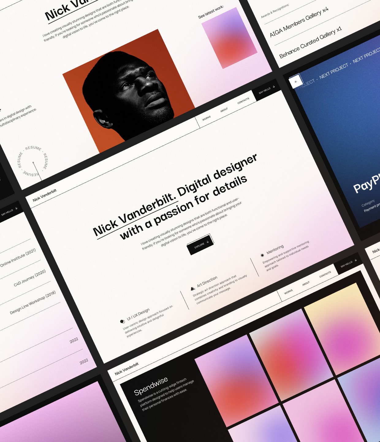 Screenshot 1 for Vanderbilt, a Framer Marketplace template by Vlad Sokur.