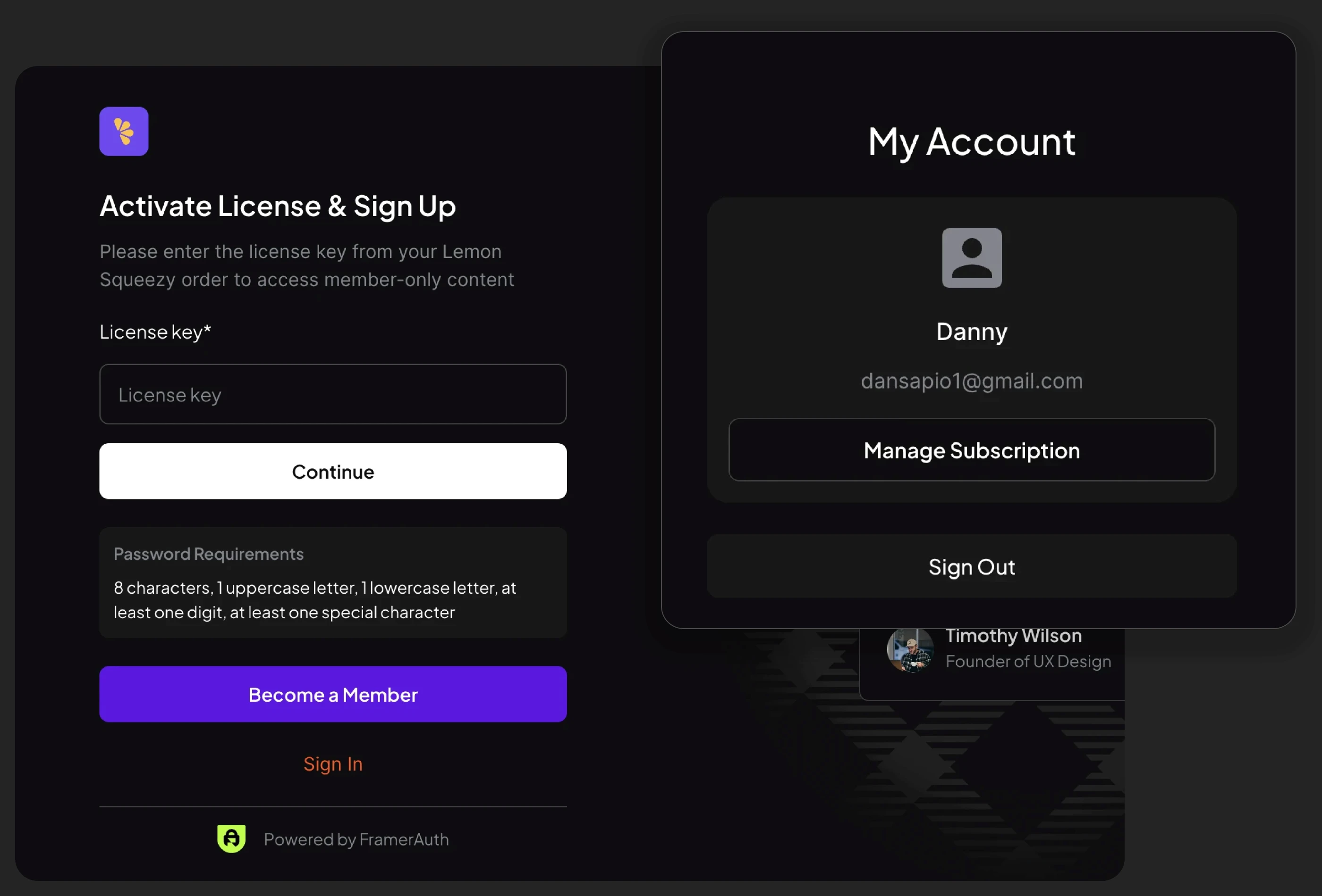 Screenshot 3 for Designer Hub, a Framer Marketplace template by FramerAuth.