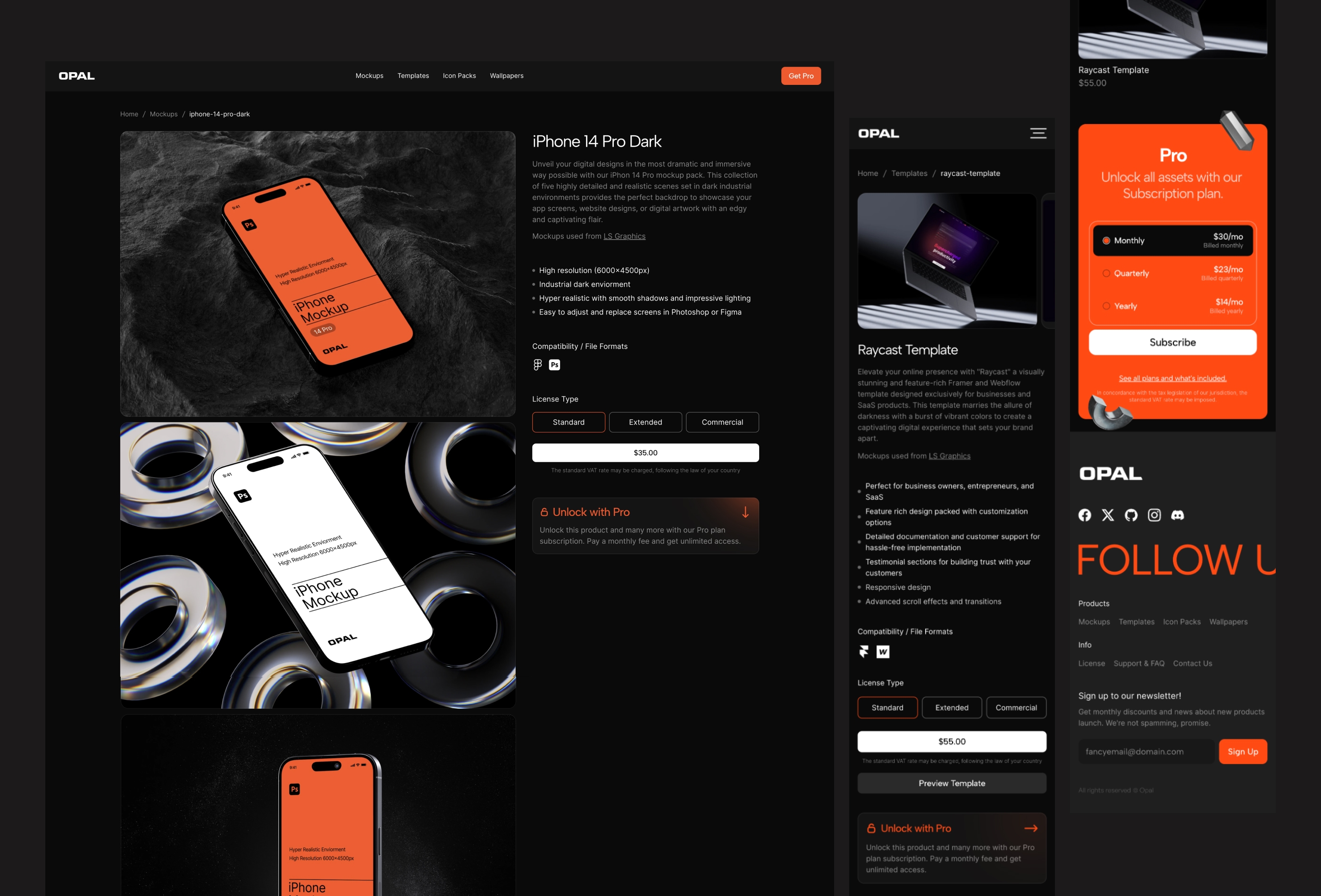 Screenshot 3 for Opal, a Framer Marketplace template by Fabian Albert.
