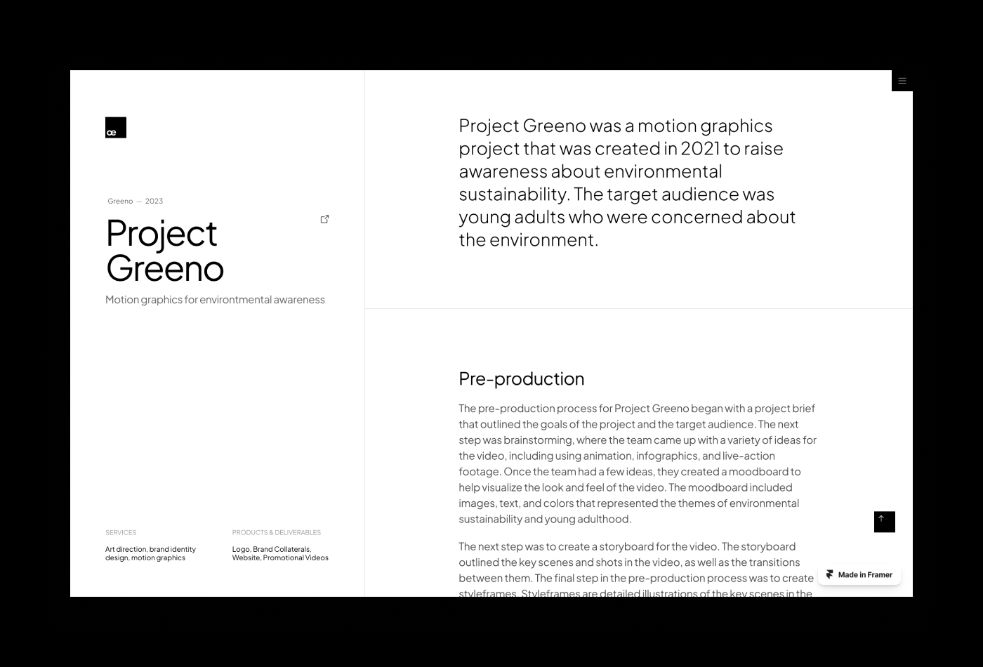 Screenshot 3 for Basree, a Framer Marketplace template by Pratama Hasriyan.