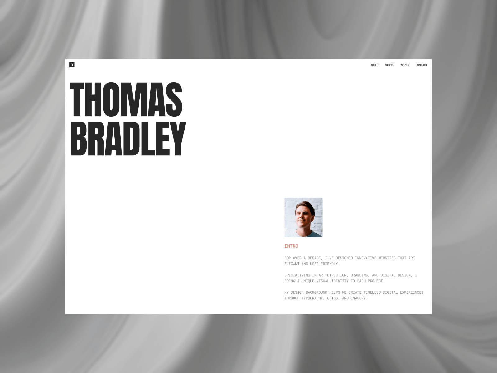 Screenshot 3 for Bradley, a Framer Marketplace template by Carendy Maydianta.