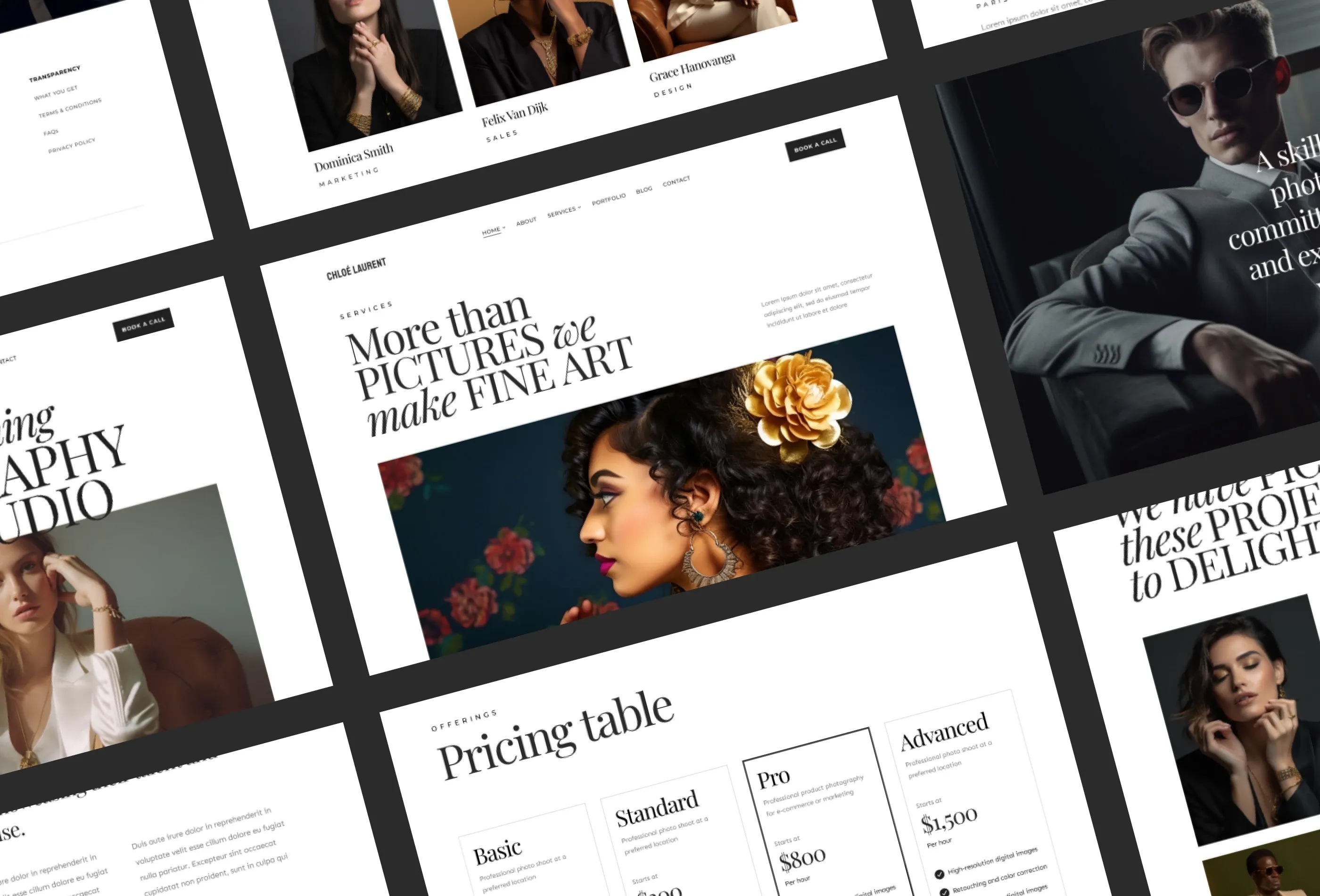 Screenshot 3 for Chloe Laurent, a Framer Marketplace template by Biyi Adetunji.