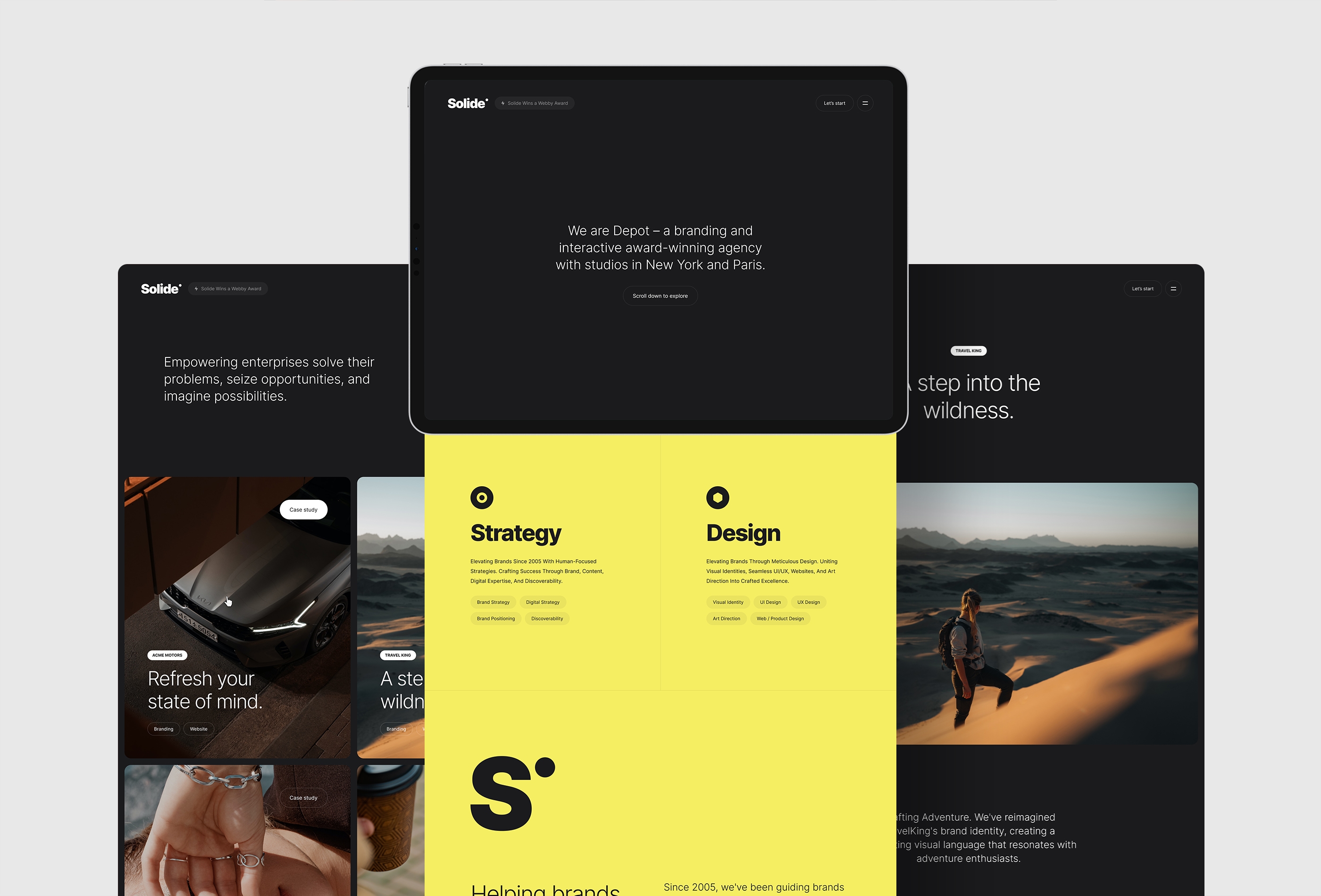 Screenshot 4 for Solide, a Framer Marketplace template by Art4web.