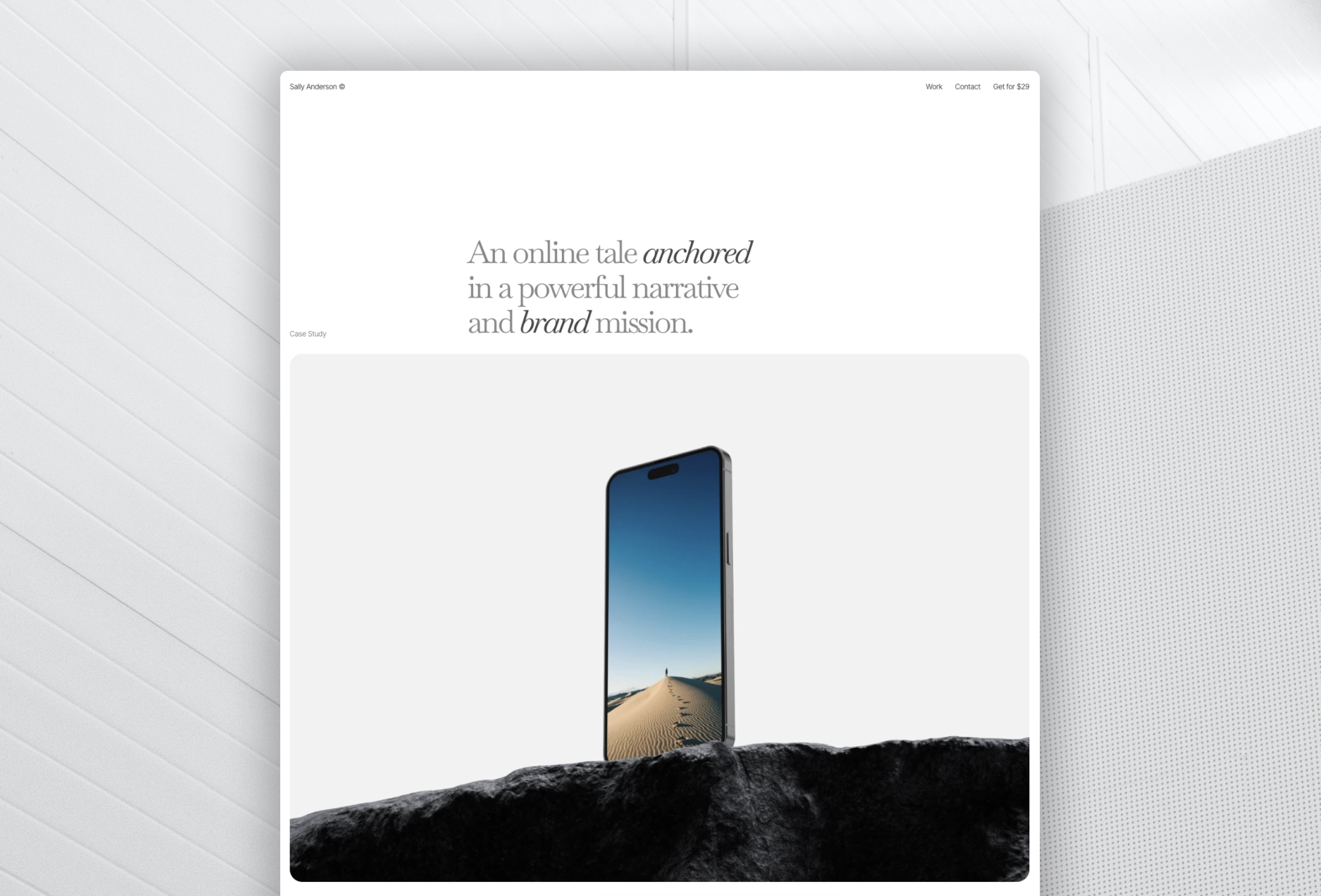 Screenshot 2 for Instrument, a Framer Marketplace template by Vedant Jamwal.