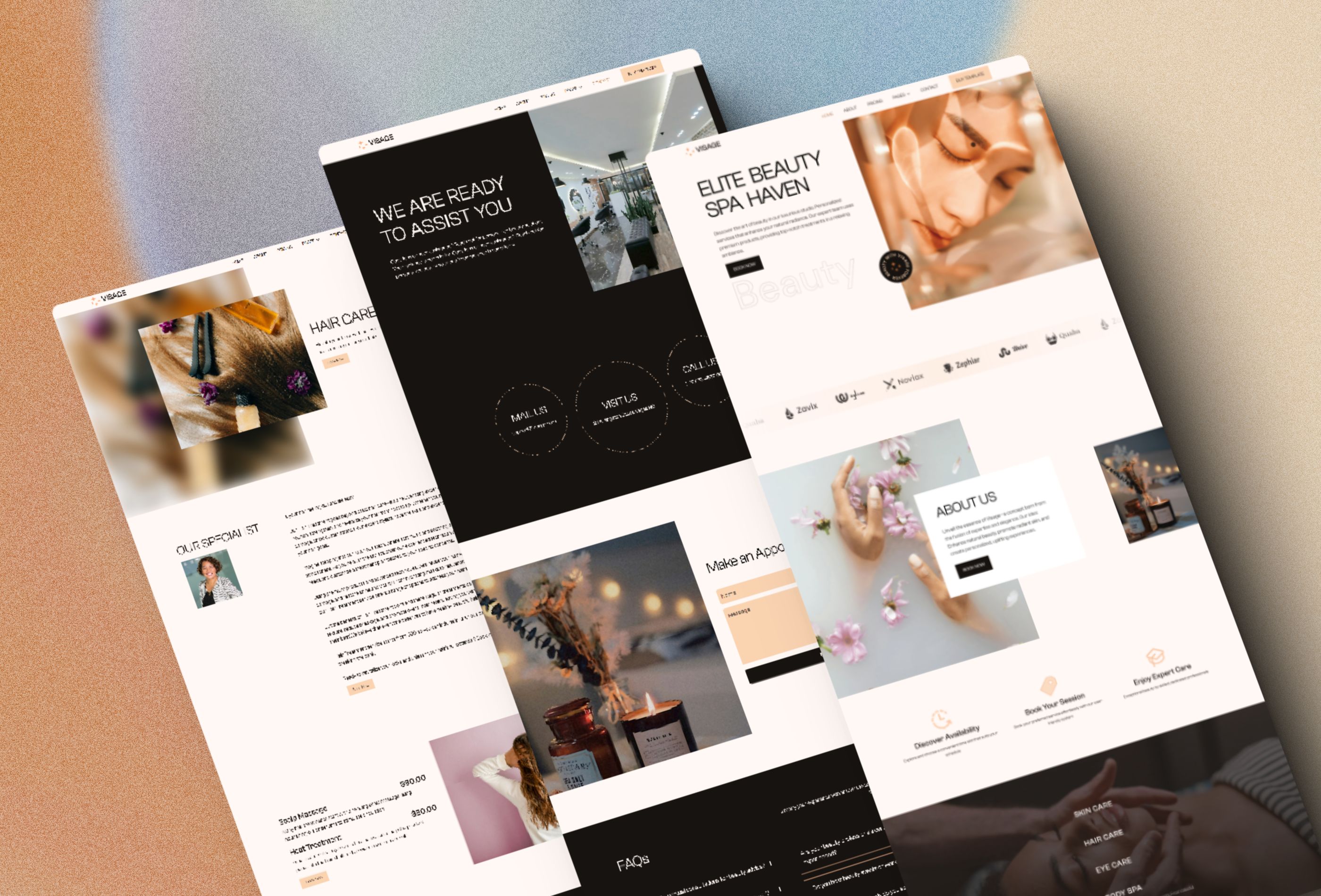 Screenshot 4 for Visage, a Framer Marketplace template by Jemsee D.