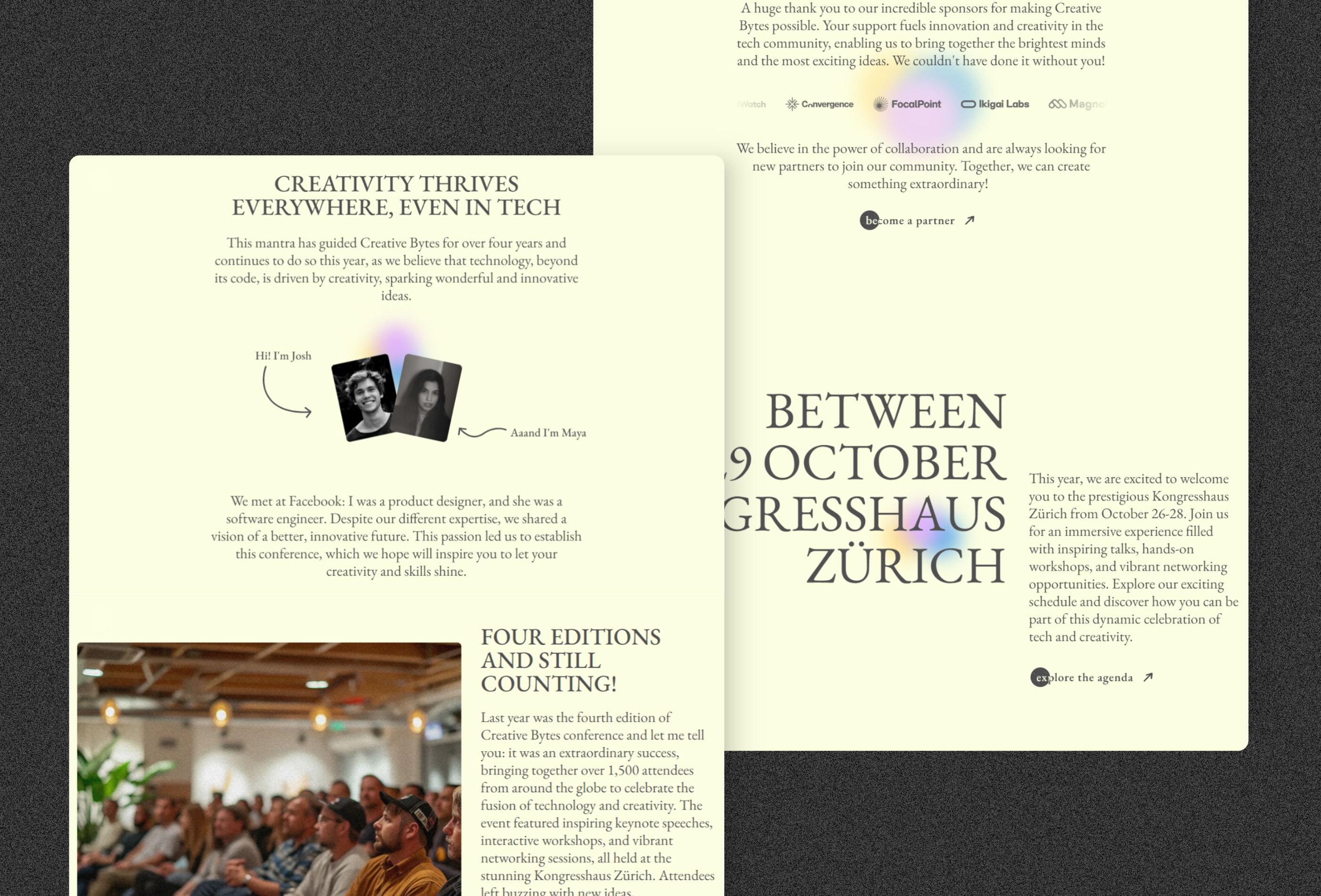 Screenshot 2 for Creative Bytes, a Framer Marketplace template by Draghi.