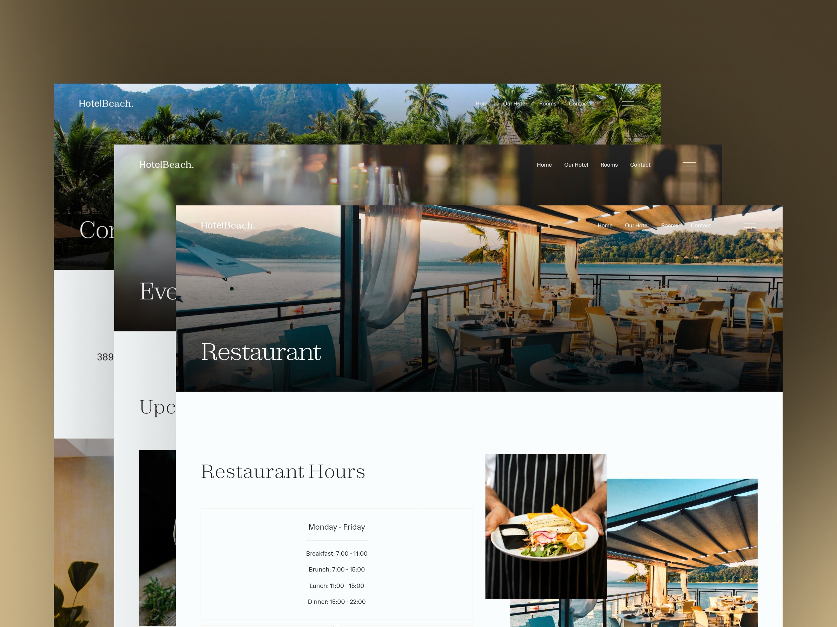 Screenshot 3 for HotelBeach, a Framer Marketplace template by Kağan Kurşun.
