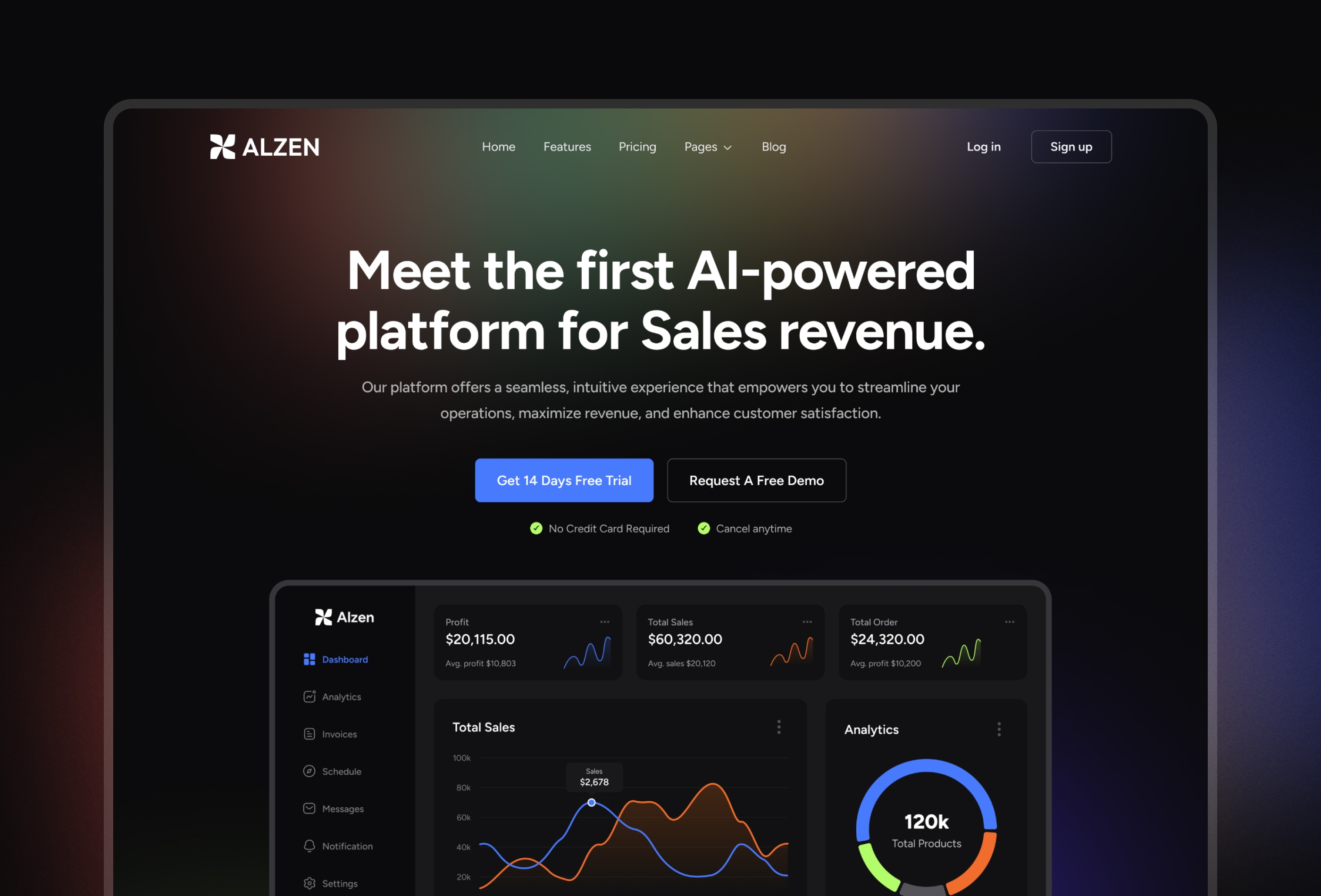 Screenshot 2 for Alzen, a Framer Marketplace template by Framership.