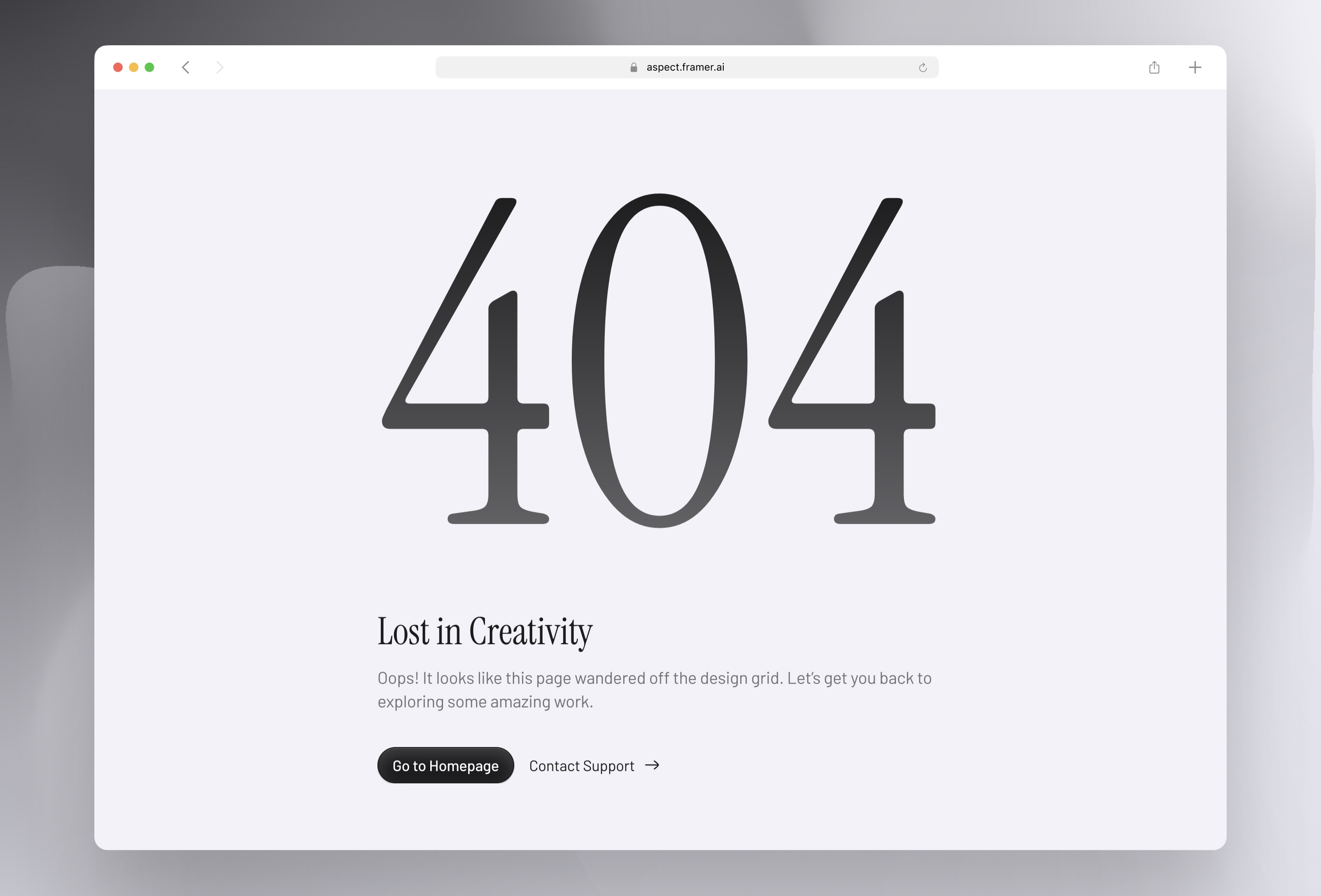 Screenshot 4 for Aspect, a Framer Marketplace template by Pixsellz.