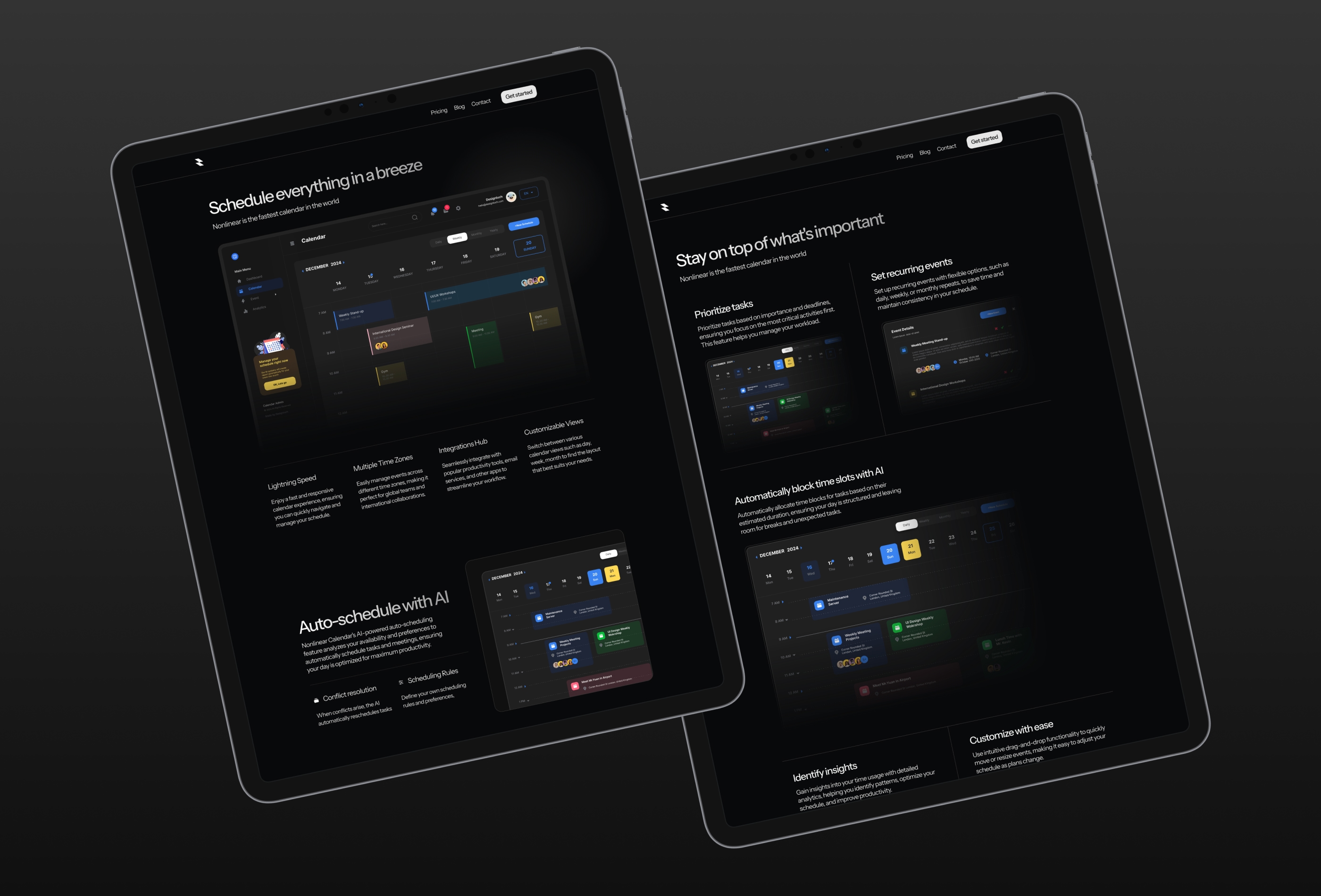 Screenshot 3 for Nonlinear, a Framer Marketplace template by Firdavs Abdunazarov.
